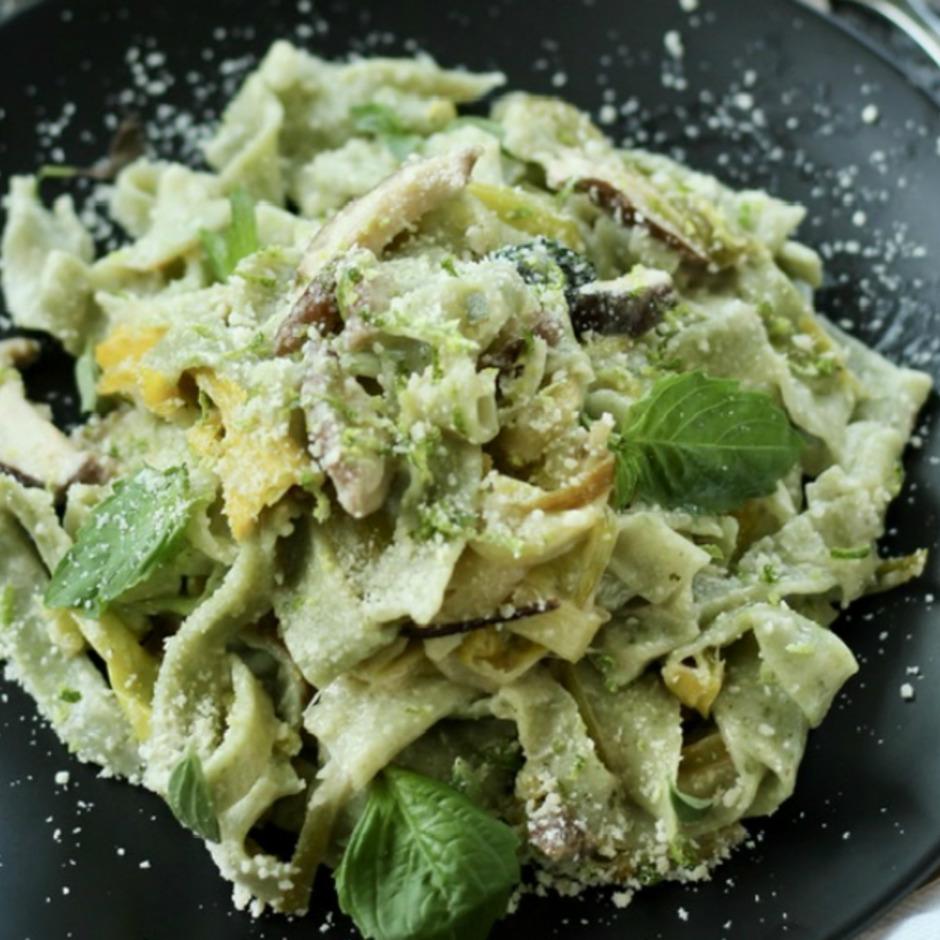 Kremalı Ev Yapımı Fettuccine