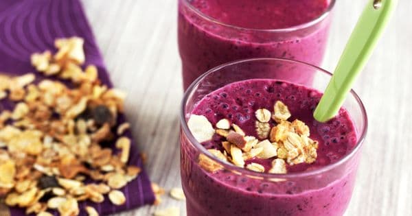 Yeşil Çaylı, Böğürtlenli Smoothie