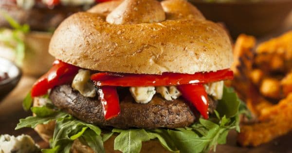Karamelize Soğanlı, Portobello Izgara Burger