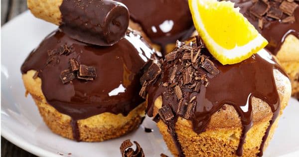 Portakal Reçelli Muffin
