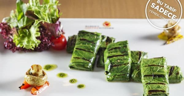 Pazı Yaprağına Sarılmış Izgara Hellim