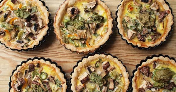 Mantarlı Yeşil Soğanlı Tartöletler