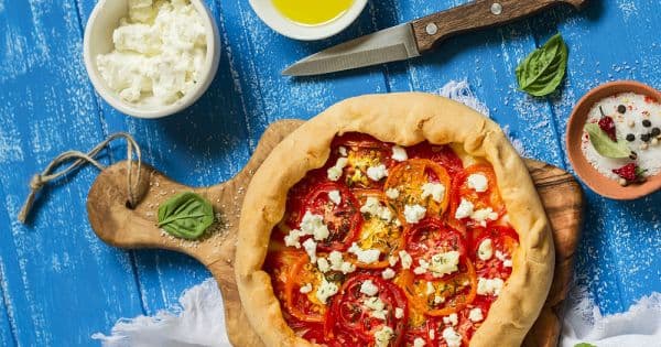 Domatesli Peynirli Galette