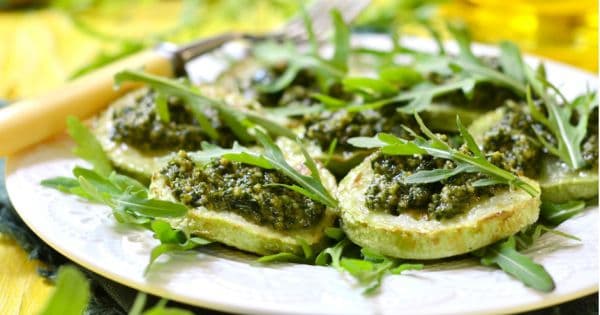 Pesto Soslu Kabak Dilimleri