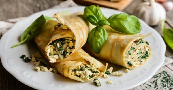 Ispanaklı Krep Börek