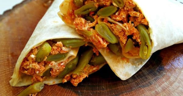 Yumurtalı Taze Fasulye Dürümü