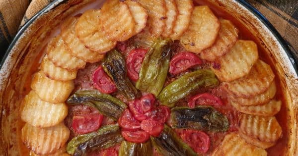 Patatesli Tepsi Kebabı
