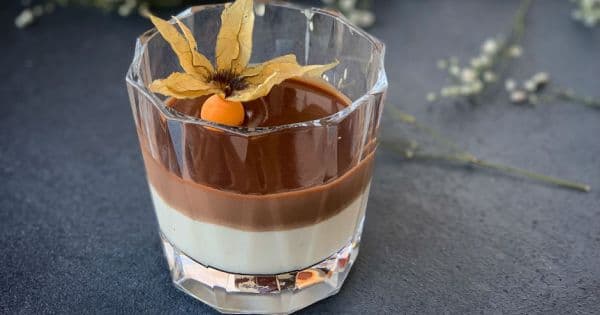 Damla Sakızlı Çikolata Soslu Muhallebi