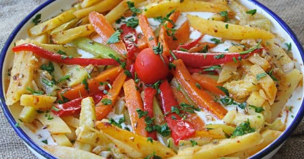 Fırında Sebze Kebabı