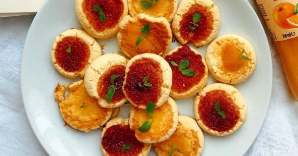 Reçelli Marmelatlı Kurabiye