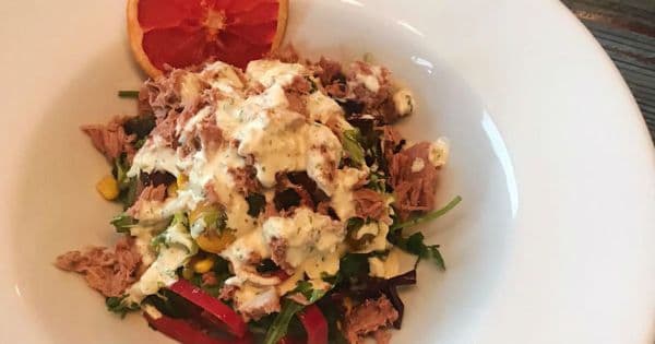 Vinigret Soslu Ton Balıklı Salata