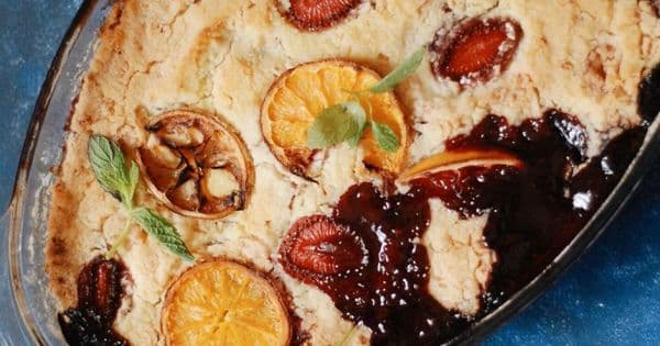 Kırmızı Meyveli Crumble