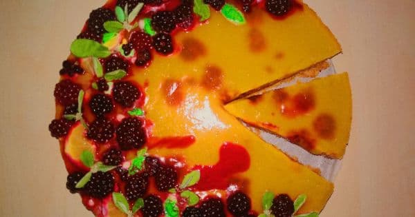 Limonlu Böğürtlenli Cheesecake