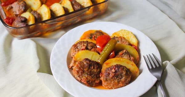 Patatesli Köfte Dizmesi
