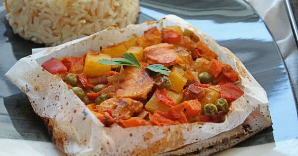Tavuklu Pratik Kağıt Kebabı