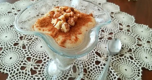 Şekersiz Muzlu Puding