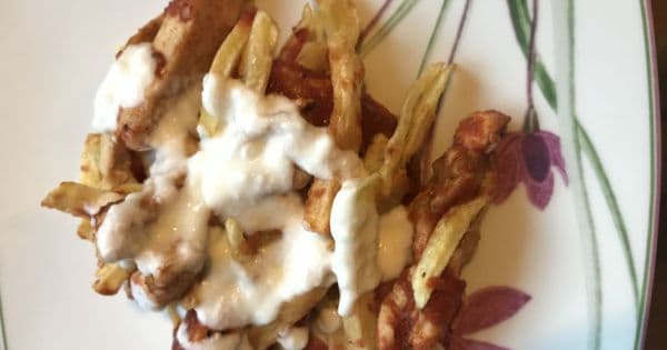 Domates Soslu Tavuklu Çökertme Kebabı