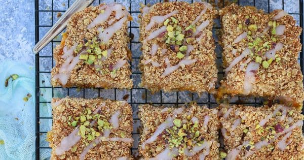 Şeftali Crumble Bar