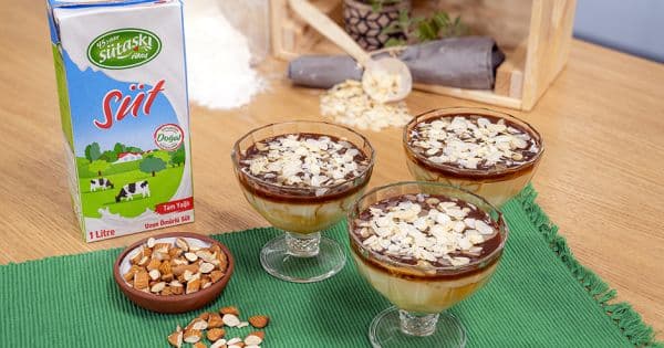 Bademli Karamelli Muhallebi