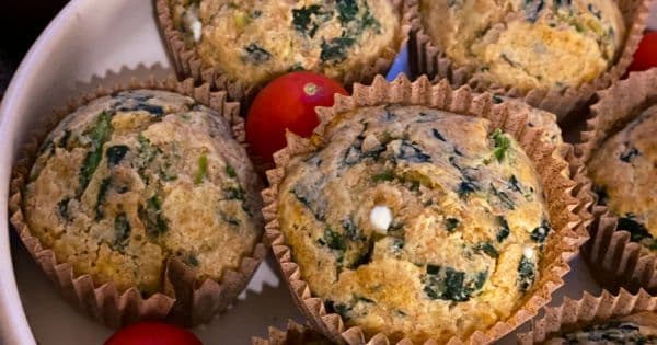 Ispanaklı Tuzlu Muffin
