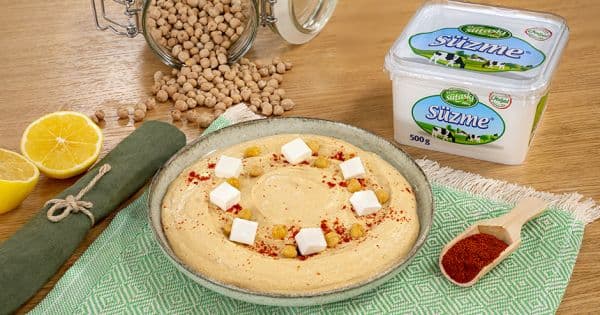 Süzme Peynirli Humus