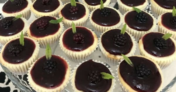 Böğürtlenli Mini Cheesecake