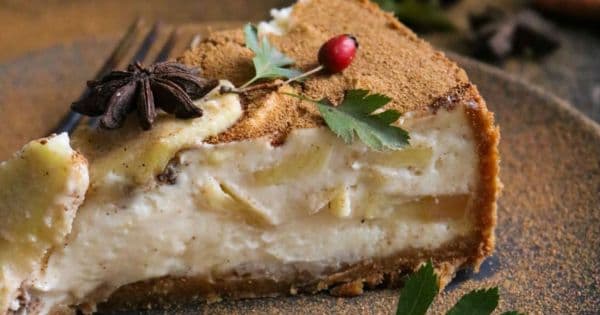 Elmalı ve Tarçınlı Cheesecake