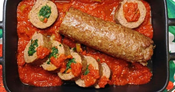 Ispanak Dolgulu Fırın Köfte