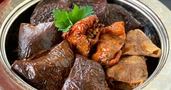 Kuru Patlıcan Dolması