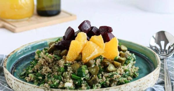 Pancarlı Portakallı Kinoa Salatası
