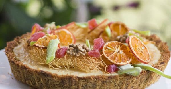 Portakal Kremalı Kadayıf Tart