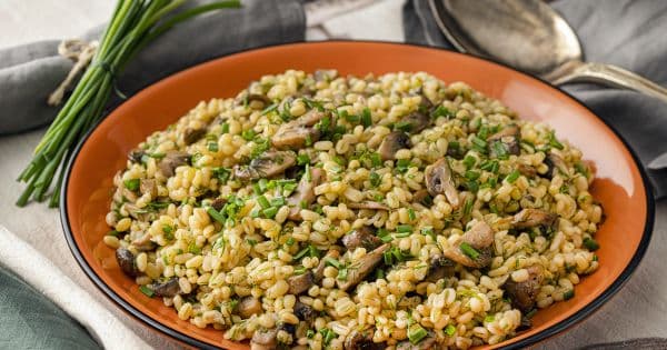 Taze Otlu, Mantarlı Bulgur Pilavı
