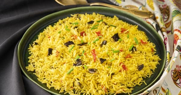 Zerdeçallı Patlıcanlı Basmati Pilavı