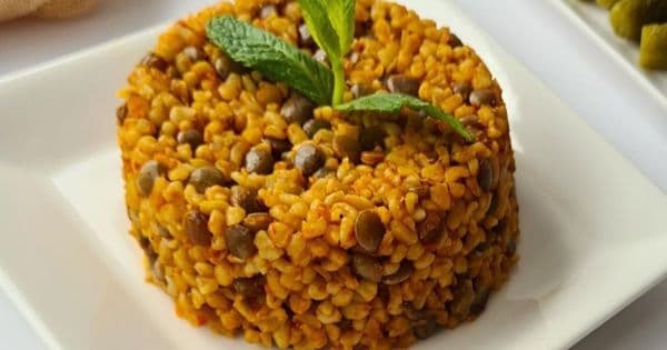 Yeşil Mercimekli Bulgur Pilavı