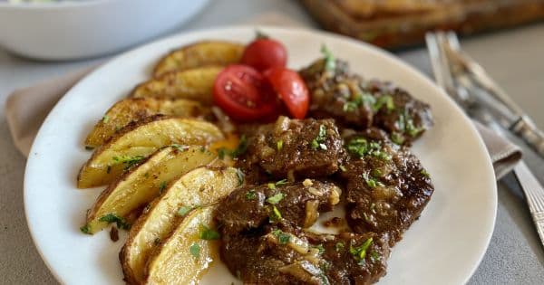 Fırında Etli Patates