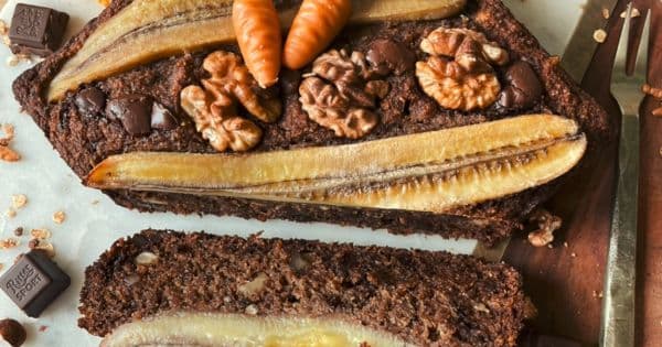 Şekersiz Yağsız Banana Bread