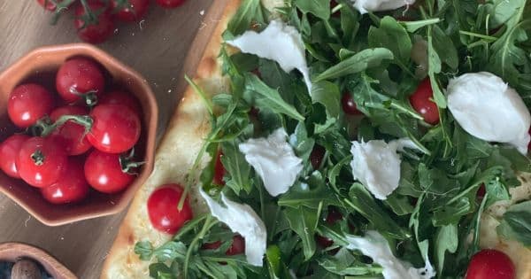 Vejetaryen Flammkuchen