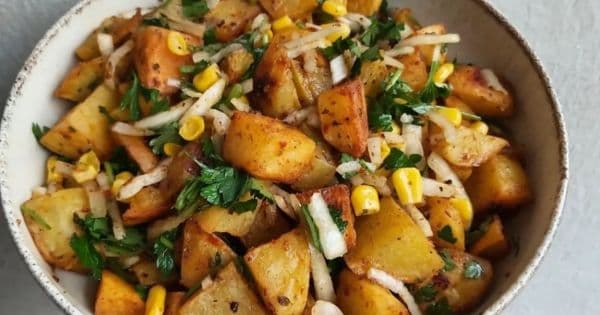 Fırınlanmış Patates Salatası