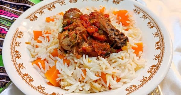 Tavuk Çığırtmalı Bal Kabaklı Pilav