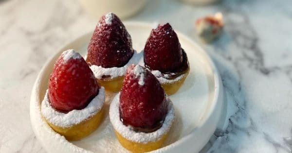 Çikolatalı Çilekli Tartolet