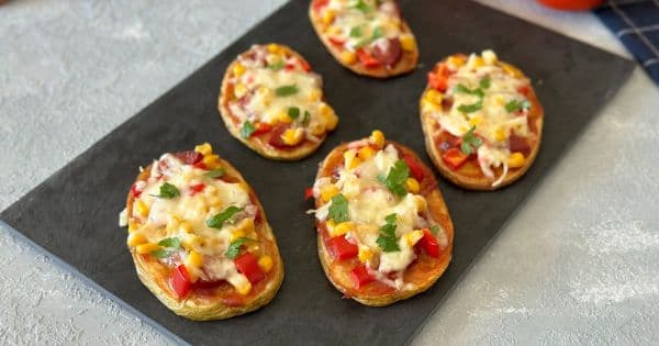 Airfryer’da Patates Pizza