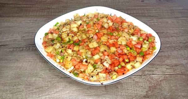 Sarımsaklı Patlıcan Salatası