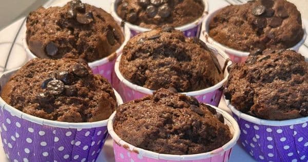 Airfryer'da Kakaolu Cupcake