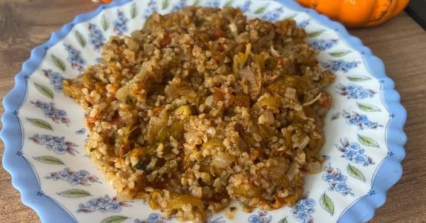 Kabak Çiçekli Bulgur Pilavı