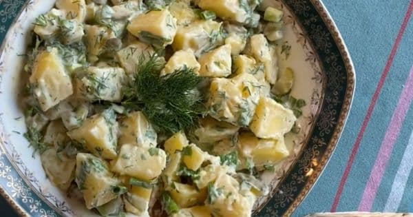 Hardal Soslu Leziz Patates Salatası