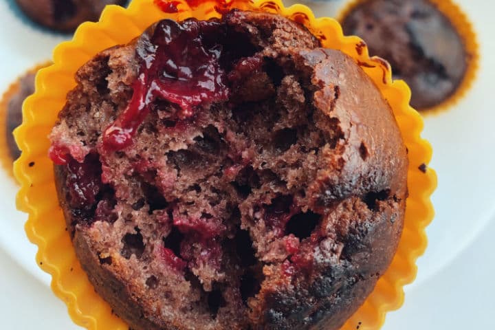 Vişneli Kakaolu Muffin