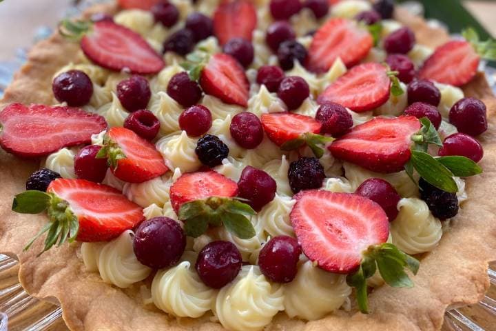 Kırmızı Meyveli Tart