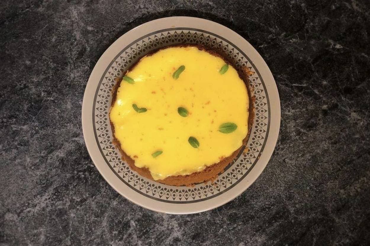 Limon Soslu Cheesecake