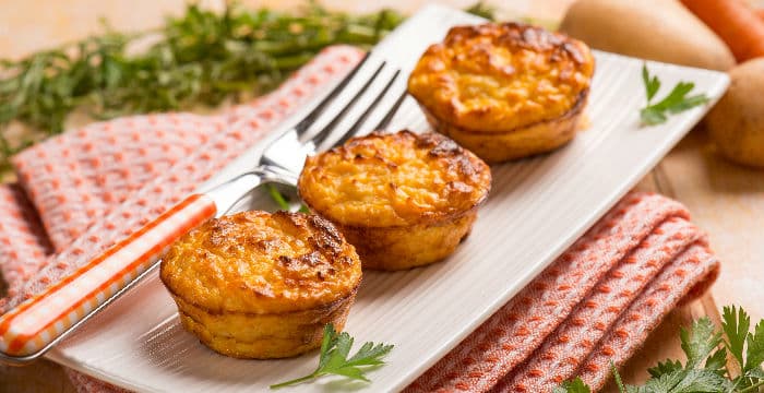 Patatesli Muffin Omlet