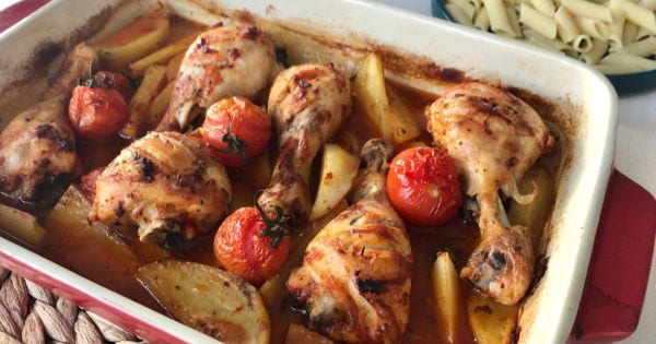Fırında Soslu Tavuk Baget recipe